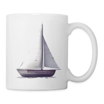Segeln Segelboot Segelsport Segler Segelschiff - Tasse - Weiß - Rechts