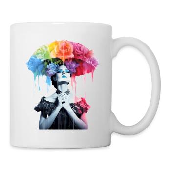 FlowerUmbrella - Tasse - Weiß - Rechts