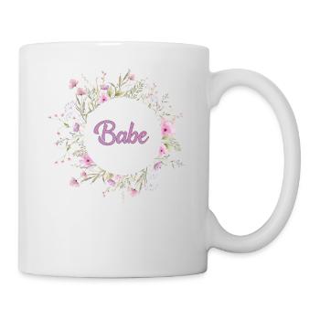 Babe Wildflower Wreath - Mug - white - Right
