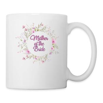 Mother of the Bride Wildflower Wreath - Mug - white - Right