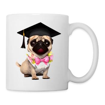 Bachelor Bulldog Study Dogs Graduation - Mug blanc - blanc - Droite