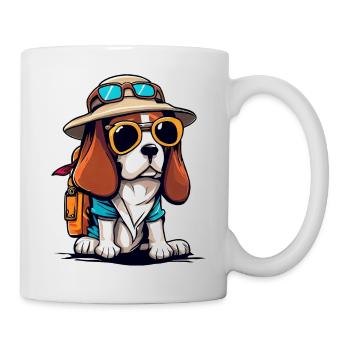Beagle der Abenteurer - Tasse - Weiß - Rechts