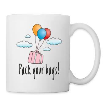 Faites vos valises et partez en vacances - Mug blanc - blanc - Droite
