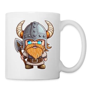Eriks Expeditionen: Cartoon-Wikinger Erik - Tasse - Weiß - Rechts
