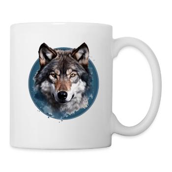 Wolf head - Mug - white - Right