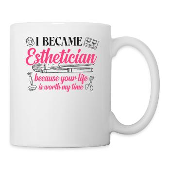 Cute Licensed Esthetician Skincare - Tasse - Weiß - Rechts