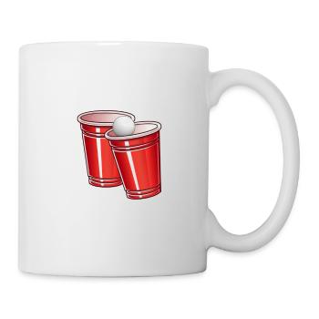 Tasse de Beer Pong - Mug blanc - blanc - Droite