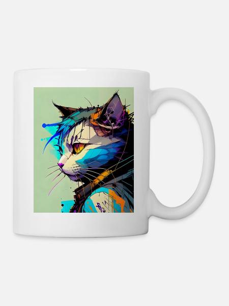 Cat - Mug - white