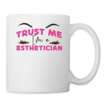 Soins de la peau d’esthéticienne agréée mignonne - Mug blanc - blanc - Droite