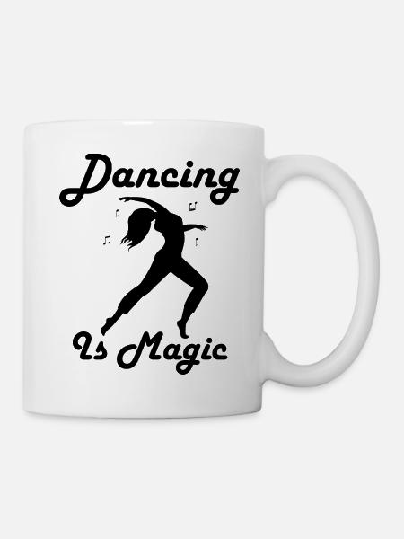 Dancing Dance Music - Tasse - Weiß