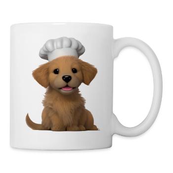 Golden Retriever Kochen Hunde Hundewelpe Gastronom - Tasse - Weiß - Rechts