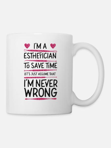Cute Licensed Esthetician Skincare - Tasse - Weiß