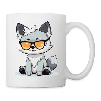 Hop le chat - Mug blanc - blanc - Droite