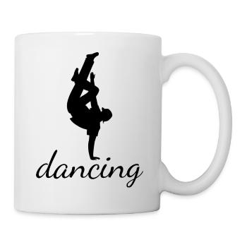 Dancing Dance Music - Tasse - Weiß - Rechts