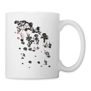 Spring,Tendrils,Flowers,Floral,Blossom,Shabby Chic - Mug - white - Right