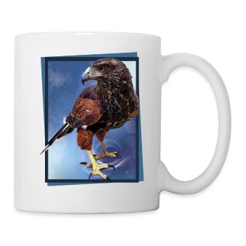 L’aigle rouge et noir - Mug blanc - blanc - Droite