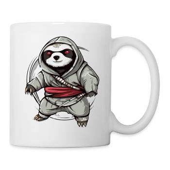 Hak das Ninja-Faultier - Tasse - Weiß - Rechts