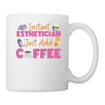 Cute Licensed Esthetician Skincare - Tasse - Weiß - Rechts