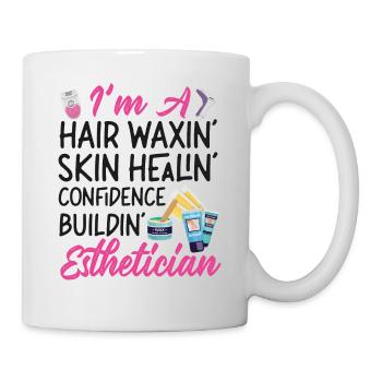 Cute Licensed Esthetician Skincare - Tasse - Weiß - Rechts