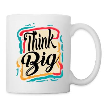 GROSS DENKEN - Tasse - Weiß - Rechts