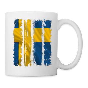 Schweden Schweden Flagge national norden skandinavia - Tasse - Weiß - Rechts