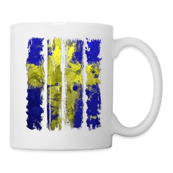 Suède Suède drapeau national norden skandinavia - Mug blanc - blanc - Droite