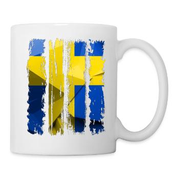 Schweden Schweden Flagge national norden skandinavia - Tasse - Weiß - Rechts