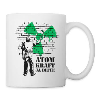 Atomkraft Ja bitte, Ja zu Atomenergie - Tasse - Weiß - Rechts
