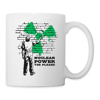 Énergie nucléaire Oui s’il vous plaît, oui à l’énergie nucléaire - Mug blanc - blanc - Droite