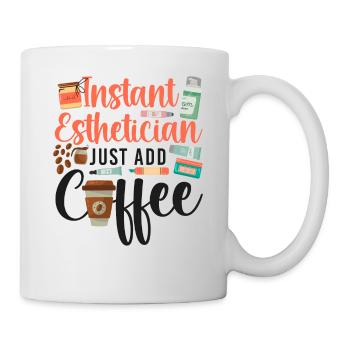 Cute Licensed Esthetician Skincare - Tasse - Weiß - Rechts