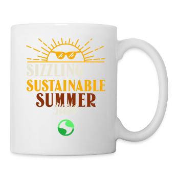 Étés chauds et durables, éco-vacances - Mug blanc - blanc - Droite