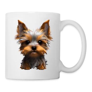 Yorkshire Terrier Puppy Dog Dog Owner - Mug - white - Right