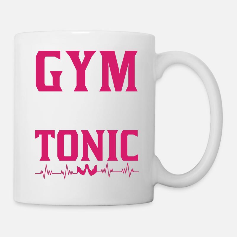 GYM and Tonic - Tasse - Weiß