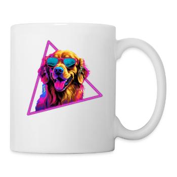 Labrador Retriever With Sunglasses - Mug - white - Right