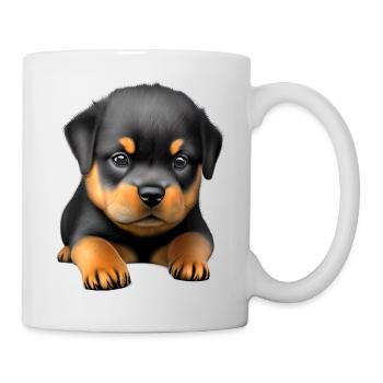 Rottweiler puppy Rottweiler dog puppy dogs - Mug - white - Right