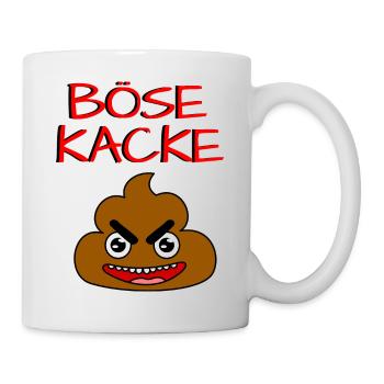 BÖSE KACKE - Tasse - Weiß - Rechts