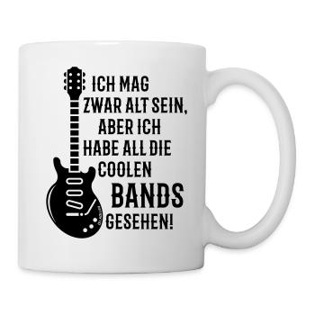 Ich Habe All Die Coolen Bands Gesehen! (Rock / B) - Tasse - Weiß - Rechts