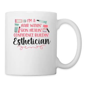 Soins de la peau d’esthéticienne agréée mignonne - Mug blanc - blanc - Droite