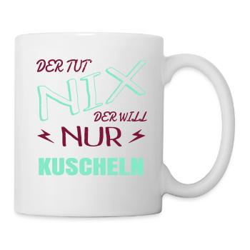 großkatze hauskatze meerkatze zitat seekatze spaß - Tasse - Weiß - Rechts