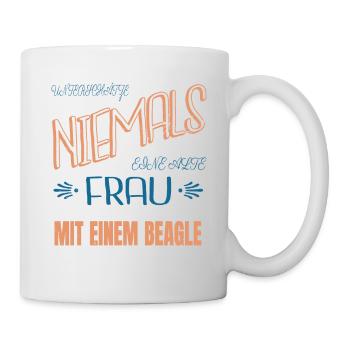 peace sign fun heart peace for paris gift idea - Tasse - Weiß - Rechts