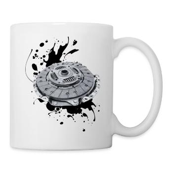 The clutch disc: masterpiece of connection - Mug - white - Right