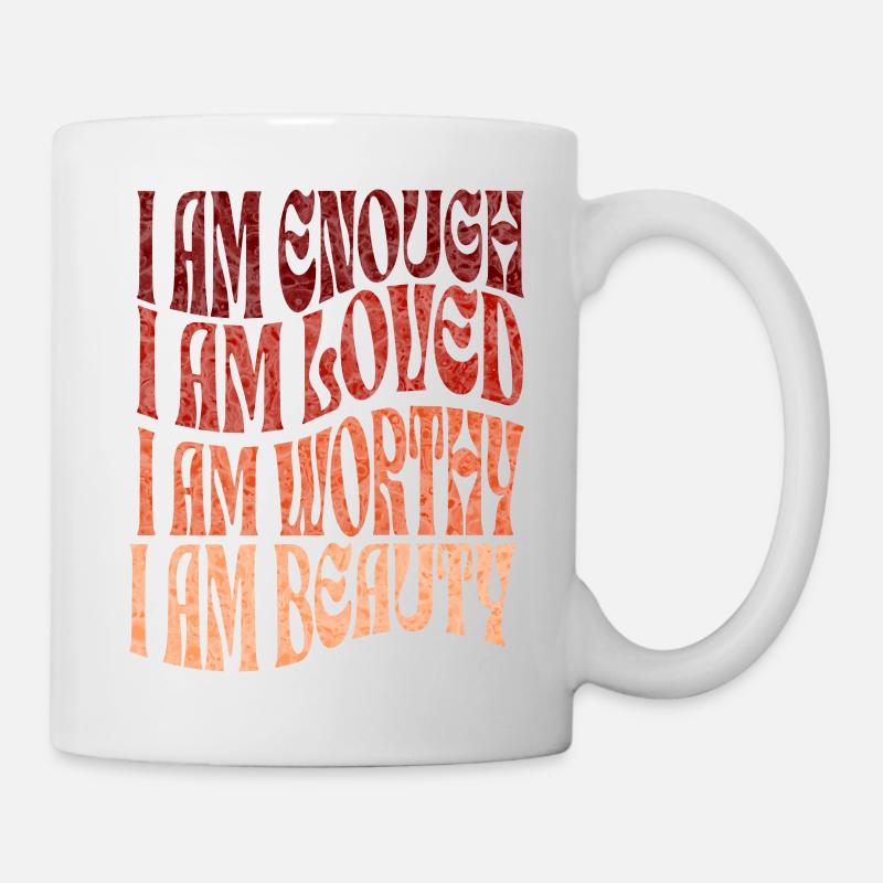 self-love affirmation for women - Mug - white