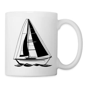 Voilier Sailor Voilier Voilier Voile - Mug blanc - blanc - Droite