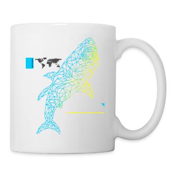 Great White Shark a - Tasse - Weiß - Rechts