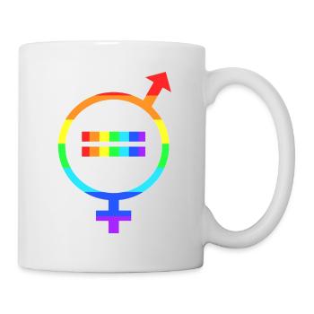 Gender Symbol LGTBQ+ Rainbow - Mug - white - Right