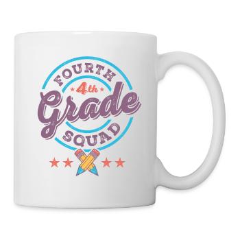 Mannschaft der vierten 4. Klasse Mannschaft Zurück zur Schule Lehrer - Tasse - Weiß - Rechts