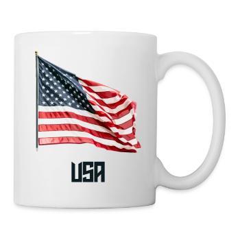 American flag - Mug - white - Right