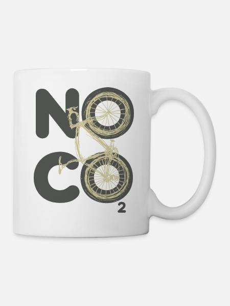 No CO2 - Tasse - Weiß