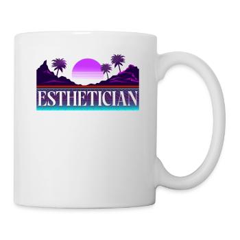 Soins de la peau d’esthéticienne agréée mignonne - Mug blanc - blanc - Droite