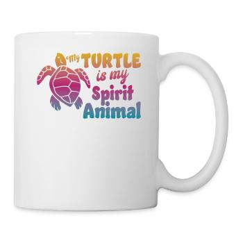 Sea Turtle Tortoise Watercolor My - Mug - white - Right